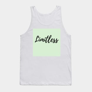 Limitless - Explore your Possibilities - Green background Tank Top